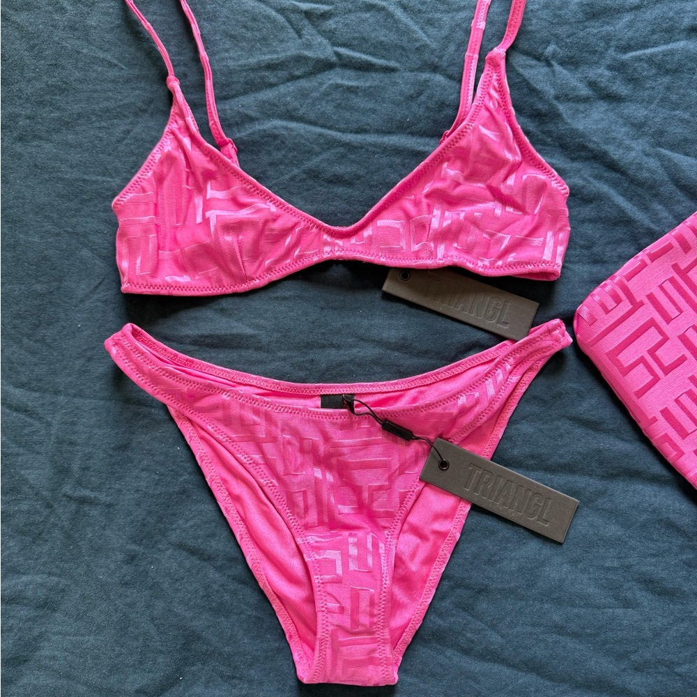 Triangl Swimwear Pink Bikini Set